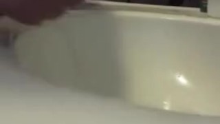 Jerking one off before going out, big Cumshot, Fab Flip