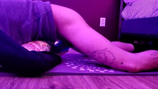 Fucking my little blue toy.