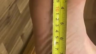 Feet measuring size 11 milf
