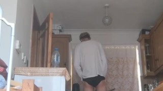 Skinny teen shows off his skinny long legs