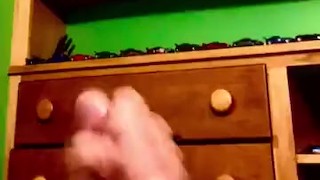 Hooking myself up with a pocket pussy - cumshot