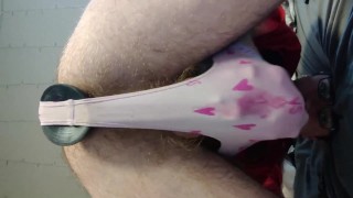 MAKING CUMMIES IN SLOWMO IN MY FAVORITE PANTIES WITH A COCK IN ME THAT'S WAY TOO BIG FOR MY BUTT