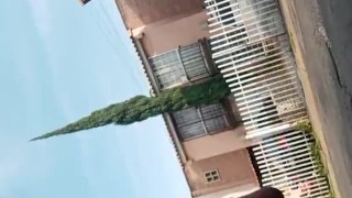 Larga caminata con el miembro al aire.