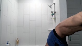 360 view big cock & ass after shower