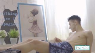 Skinny Cub Logan Gives Horny Boy Nico A Messy Fuck Session!