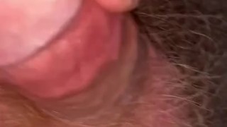Fat old man stroking little dick (no cum shot)