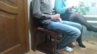 Stranger Woman in the Waiting Room Handjob to me