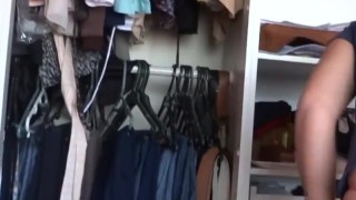 My wife's sister erotically show off in front of me to make me masturbate and cum