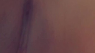 Close up teen asshole stretching 