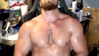 Jerking it while my friends watch