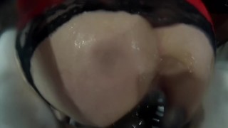 SUBMISSIVEHUSBAND-Pegging with Huge Strapon