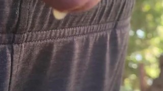 Johnholmesjunior flashing his monster cock while its dripping cum on vancouvers nude beach