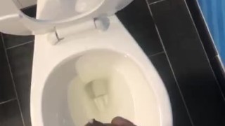 I can’t believe I jacked off in another hotel public bathroom! I hope no one heard anythin