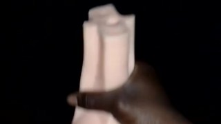 Stroking BBC with my pocket pussy until I cum all over