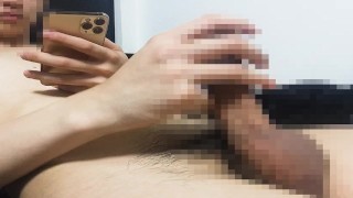 【ガチリアルオナニー】喘ぎ声なし、イケメン社会人チンコ近距離撮影、お楽しみにw
