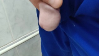 To pee on a public toilet.