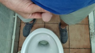To pee on a public toilet 2