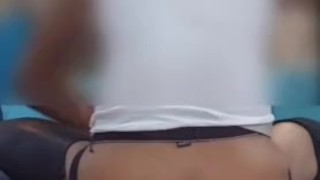 Splitting anal training with huge Doc Johnson Ass Servant