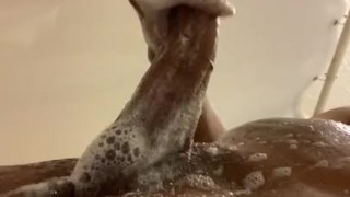 Massive dick in shower