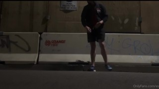 Eshay Almost Caught Risky Public Wank