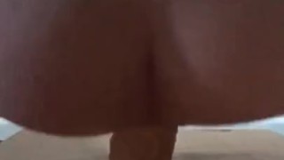 Teen anal dildo deep