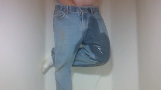 Gardening and cleaning off in the shower