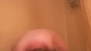 23 Y/o Small Cock Chub taking Steaming Hot Shower!