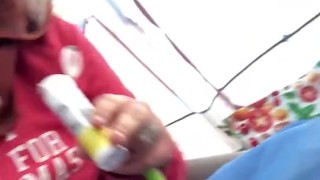 Milkymama camping in tent squirting & playing with milk engorged tits