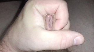 Fast close up cumshot