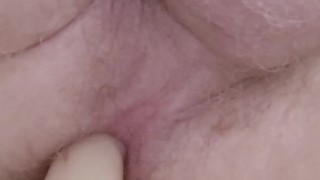Enema, fingering my ass and fucking a dildo with my hairy ginger ass