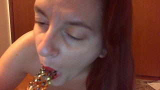 Nicoletta today is your slave, she acts like a dog and pisses everywhere