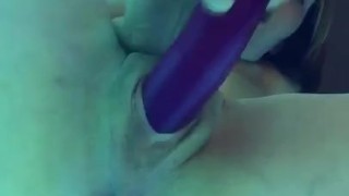 Sabrina in the tanning bed with a dildo