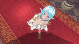 3D HENTAI POV elfie enters the service of the king