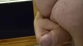 Chubby cum at open Windows 