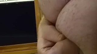 Chubby cum at open Windows 