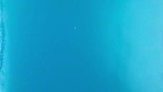 Backyard pool masturbation underwater