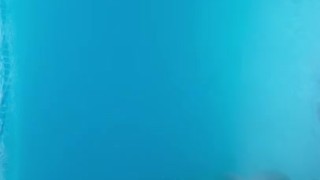 Backyard pool masturbation underwater