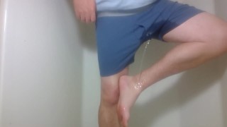 Almost didn't make it peeing in the shower