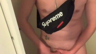 Eshay Scally Chav in Nike Tn wanking fat cock
