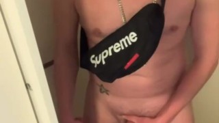 Eshay Scally Chav in Nike Tn wanking fat cock