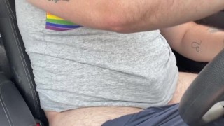 Driving around playing with my cock 🚙