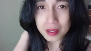 Gifted Asian Trans Anairb Big Boobs Out To Strip For All Of You