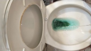 Long piss after holding 