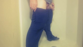 Being Naughty in the Suburbs Pee Compilation with cumming and condom pissing