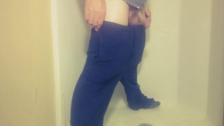 Being Naughty in the Suburbs Pee Compilation with cumming and condom pissing