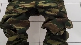 Greek Army Big cumshot