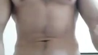 Hot Asian Dude got Horny at home, Shot a Load on underwear.