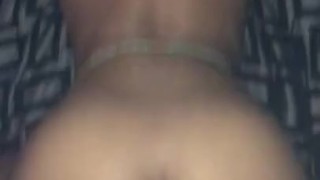 Petite Ebony teen throw it back just right