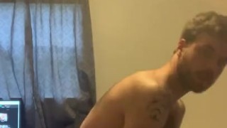 Nude Workout With Ball Taps