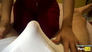 Dry humping in tight jeans cum in pants from a lap dance